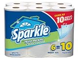 Sparkle Mega Roll, White, 6 Count