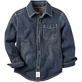 カーターズ Carter's/ デニム ボタン-フロント シャツ ブルー トップス長袖シャツ 3歳【並行輸入】