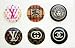 Xtra-Funky Exclusive Home Button Stickers 6-in-1 pack For iPhone, iTouch &amp; iPad - Fashion