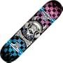Speed Demons Skull Checker Mid Complete Skateboard (7.3-Inch)