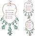 Turquoise Bubble Necklace in Silver Tone (Fn0508-S-Turquoise)