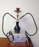 Black Hookah Sisha 19 2 Hose