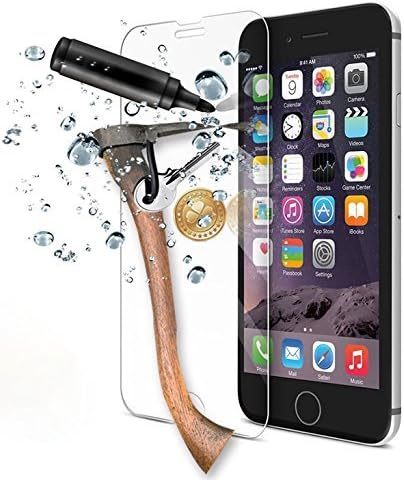 Iphone 6/6S Tempered Glass Screen Protector with [2.5D Round Edge] [9H Hard] [Crystal Clear] [Anti-Scratch] [No-Bubble] | Buy 2 &amp; Get 0.5$ Off !!