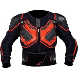 Alpinestars Bionic Protection Jacket Men's Protector MotoX Motorcycle Body Armor - Black/Red