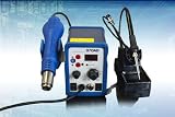 New 2 IN 1 SMD Soldering Station Iron Hot Air Rework Solder Station