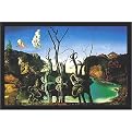 Salvador Dali Poster - Cygnes Reflechis (24x36")