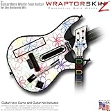 Kearas Flowers on White Skin fits Band Hero, Guitar Hero 5 & World Tour Gui ....
