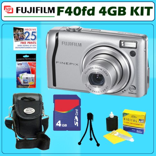 Fujifilm Finepix F40fd 8.3MP Digital Camera + 4GB Accessory Kit