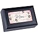 Cottage Garden Mom Matte Black Petite Music Box/Jewelry Box Plays Wonderful World
