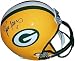 Brett Favre Green Bay Packers Autographed Riddell Deluxe Full-Size Replica Helmet