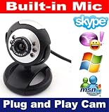 Webcam - New USB Web Camera - Webcam with built-in MIC - 5G Lens - Built-in microphone & LED lights, Plug and Play USB Web Camera which does not need any driver - Ideal Chat webcam