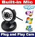 Webcam - New USB Web Camera - Webcam with built-in MIC - 5G Lens - Built-in microphone & LED lights, Plug and Play USB Web Camera which does not need any driver - Ideal Chat webcam