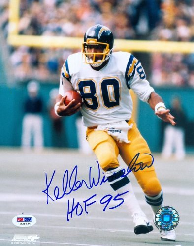 Kellen Winslow Autographed San Diego Chargers 8x10 Photo PSA