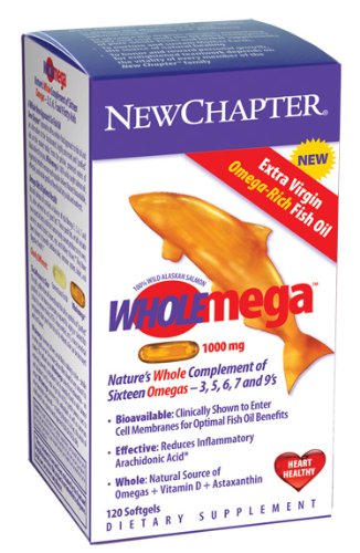 New Chapter - Wholemega 1000mg (120), 1000mg, 120 softgels