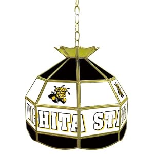 Trademark Wichita State U stained glass Tiffany lamp - 16-inch