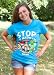 Angry Birds Stop The Madness Peace Blue Ladies Graphic TShirt