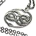 Moon Raven Designs - Silver Auryn Pendant Necklace - Solid Sterling Silver Hung on a Matching 24 Inch Chain - Fashion Jewelry