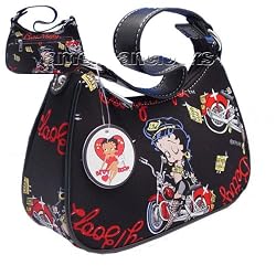 Betty Boop Biker Handbag Purse, Betty Boop wallet also availablel!