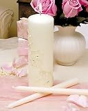 Ivory Sparkling Entwined Unity Candle and Taper Set