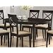 Coaster Contemporary Oval Dining Table, Cappuccino Finish
