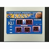 Kansas Jayhawks Scoreboard Desk & Alarm Clock
