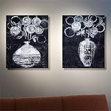 Set of 2 Bouquet 20in x 24in Canvas Wrap