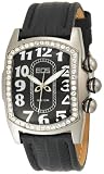 EOS New York Unisex 81LBLKBLK Vanguard Black Leather Strap Watch