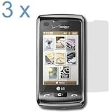 Durable Clear Reusable LCD Screen Protector -3 Packs for Verizon LG enV Tou ....
