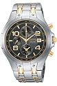 Pulsar Men's Alarm Chronograph Two-Tone Stainless Steel Watch #PF3667