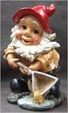 Garden Gnome With Fishing Net Decorative Home & Garden Ornament