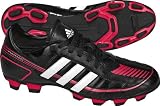 adidas Puntero VI TRX FG Soccer Cleat (Little Kid/Big Kid),Black/Running White/Fresh Pink,2 M US Little Kid