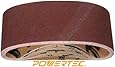 POWERTEC 110880 3-Inch x 18-Inch 320 Grit Aluminum Oxide Sanding Belt, 10-Pack
