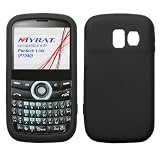 Silicone Skin Cover for Pantech Link P7040 - Black