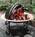 Landmann 28472 Scroll Series 30-Inch Copper Fire Pit with Spark Guard