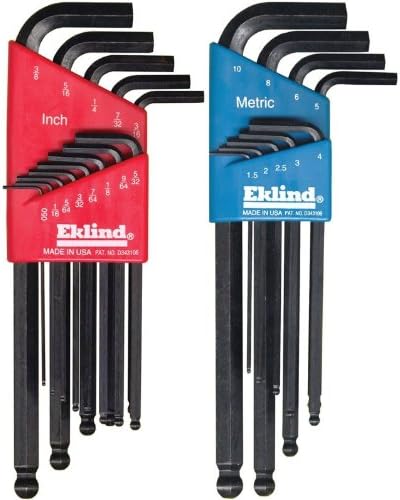 Eklind 13222 22 Piece Combination Ball-Hex-L Key Set