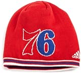 NBA Men's Authentic Team Knit Hat - Kf12Z, Philadelphia 76Ers, One Size , Philadelphia 76Ers , Red