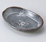 鼡志野あやめ紋小判皿　5個組 【美濃焼　和皿】 〔キャッシュバックキャンペーン対象商品〕