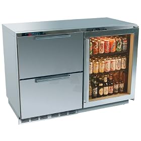 Perlick H2RD5WD3B 48 Built-in Refrigerator Wine Cooler with 48 Bottle Capacity, Variable... by 