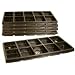 5 Black 10 Slot Watch Jewelry Travel Display Tray Inserts