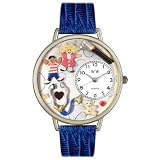 Whimsical Watches Unisex U0620006 Pediatrician Royal Blue Leather Watch