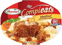 Hormel Compleats Meatloaf with Potatoes & Gravy, 10-Ounce Microwavable Bowls (Pack of 6)