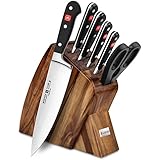 Wusthof Classic 7-piece Slim Knife Block Set (Acacia)