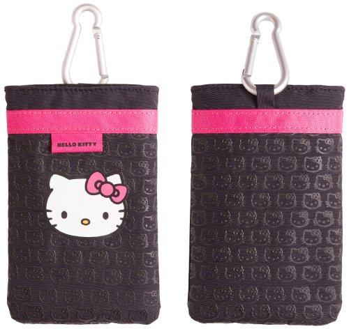 Lazerbuilt HKMCBK Hello Kitty Universal Mobile Phone Tasche mit Lanyard and Carabineer sch Preisvergleich