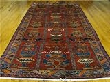 5'2 x 10'8 Red Persian Hand Knotted Wool Shiraz Runner Rug