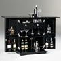 Home Styles Steamer Trunk Bar Wine Rack