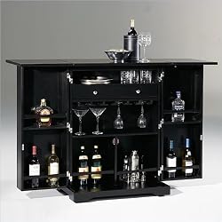 Home Styles Steamer Trunk Bar Wine Rack