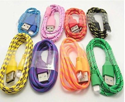 1m Unbreakable Braided Lightning Flat Charger and Sync Lead / Cable for iPhone 5/ 5s/ 5c / iPad Mini / iPad 4G / iPod Touch 5G