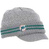 Reebok Miami Dolphins Sideline Player 2nd Season Visor Knit Hat One Size Fits All