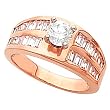 14K Rose Gold Diamond Engagement Ring - 1.00 Ct.