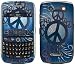 Peace Out Design Protective Decal Skin Sticker for Blackberry Curve 8900 Cell Phones